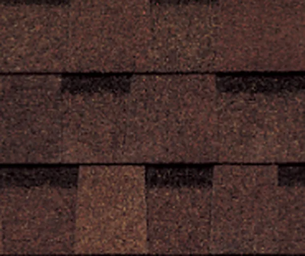 Atlas Castlebrook Burnt Sienna shingle close-up swatch
