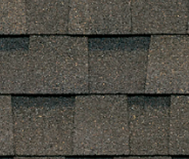 Atlas Castlebrook Weathered Wood shingle close-up swatch