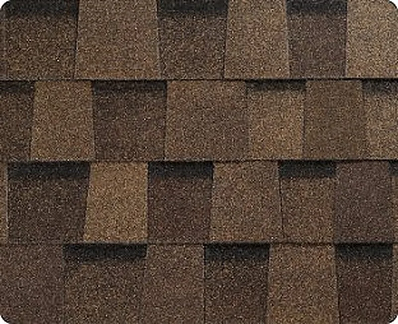 Atlas Pinnacle Pristine Burnt Hickory shingle close-up swatch