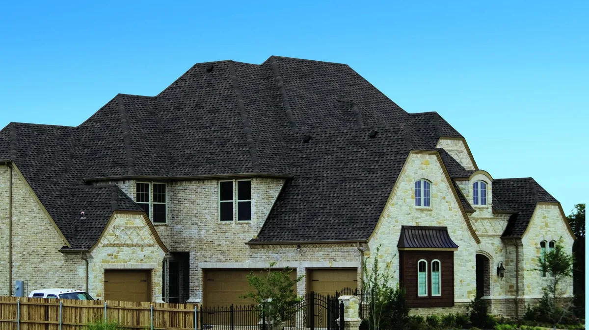 Atlas StormMaster Shake Midnight Lake shingles on a house