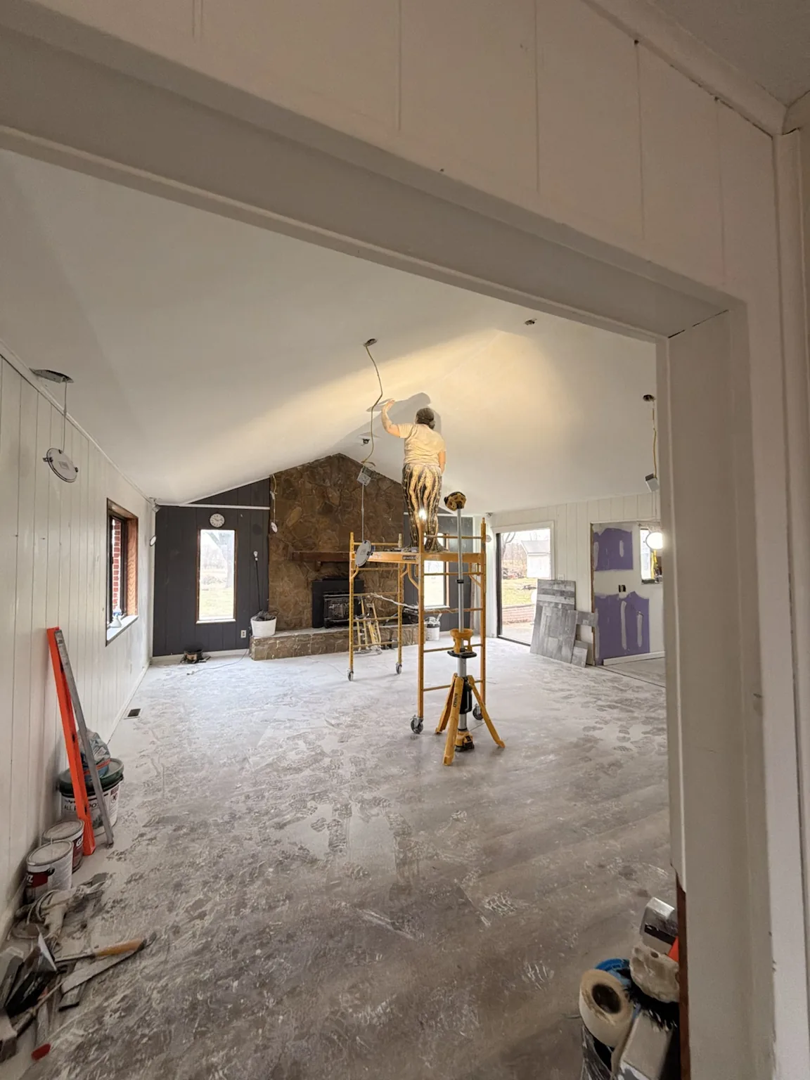 Interior renovation work by Sealed Solutions